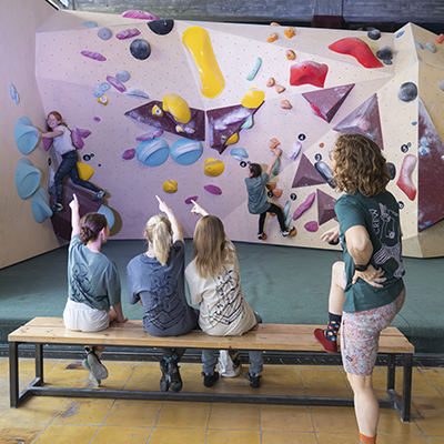 Kinderfeestje boulderhal roest